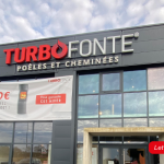 Lettres enseignes en relief pour la façade Turbo Fonte.